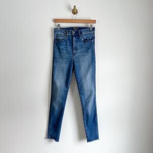 Abercrombie & Fitch Ultra High Rise Raw Hem Super Skinny Jeans Blue 27